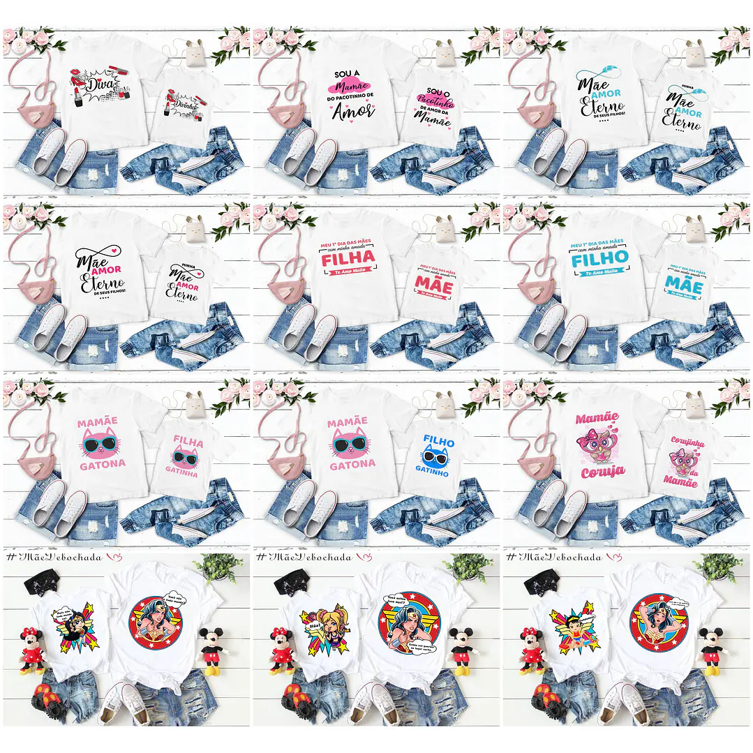 Mega Pack Artes para Camisa Dia das Mães Tal Mãe Tal Filha  9