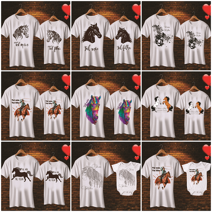 Mega Pack Artes para Camisa Dia das Mães Tal Mãe Tal Filha  17