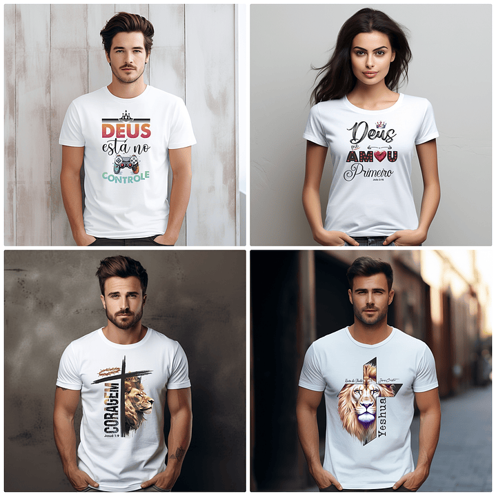 50 Arte para Camisa Frases Cristã Arquivo Editável  5