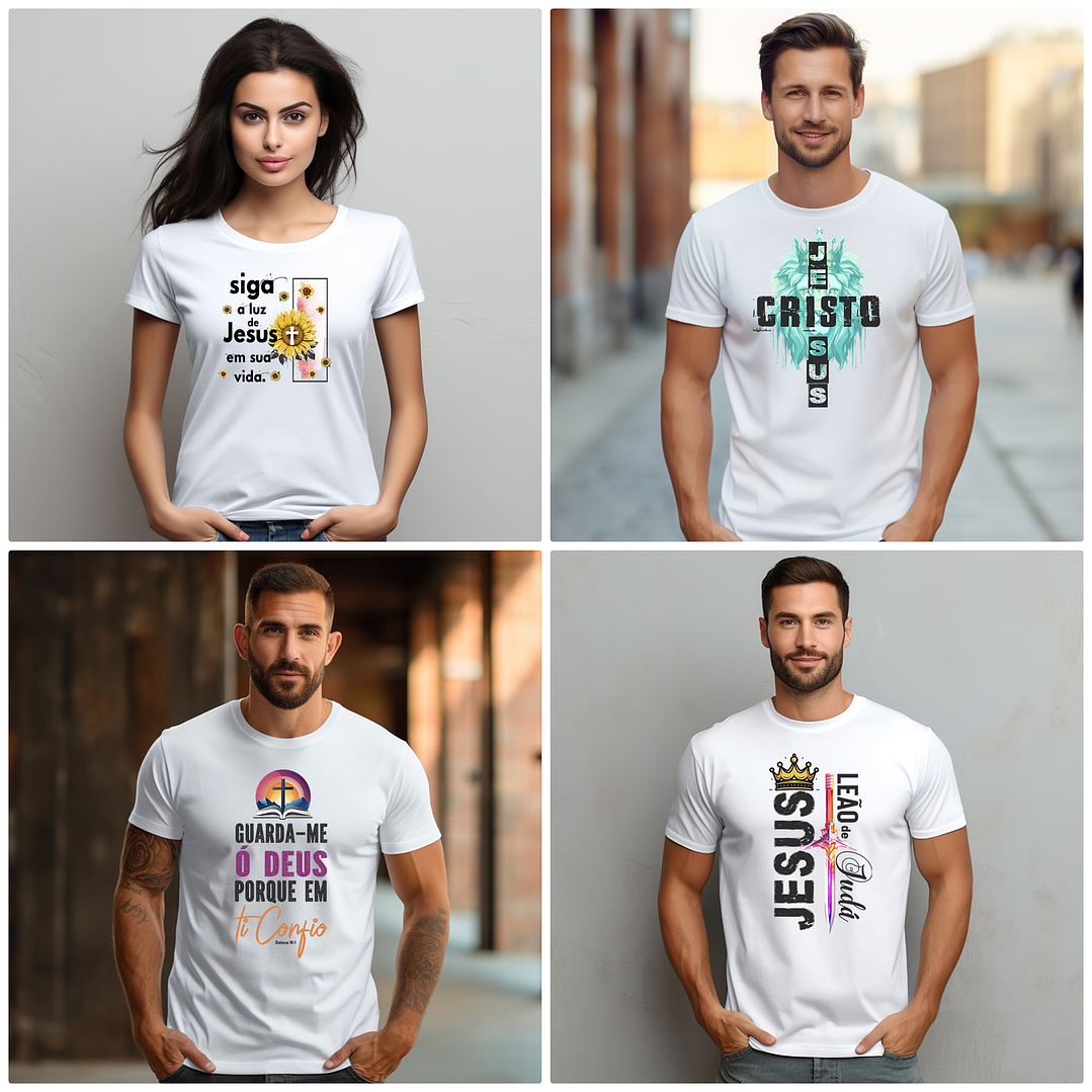 50 Arte para Camisa Frases Cristã Arquivo Editável  7