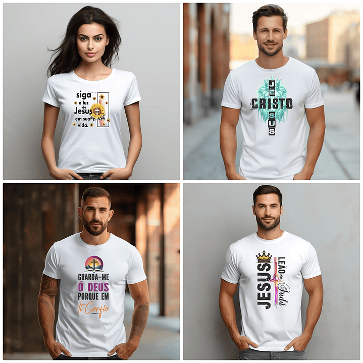 50 Arte para Camisa Frases Cristã Arquivo Editável  7