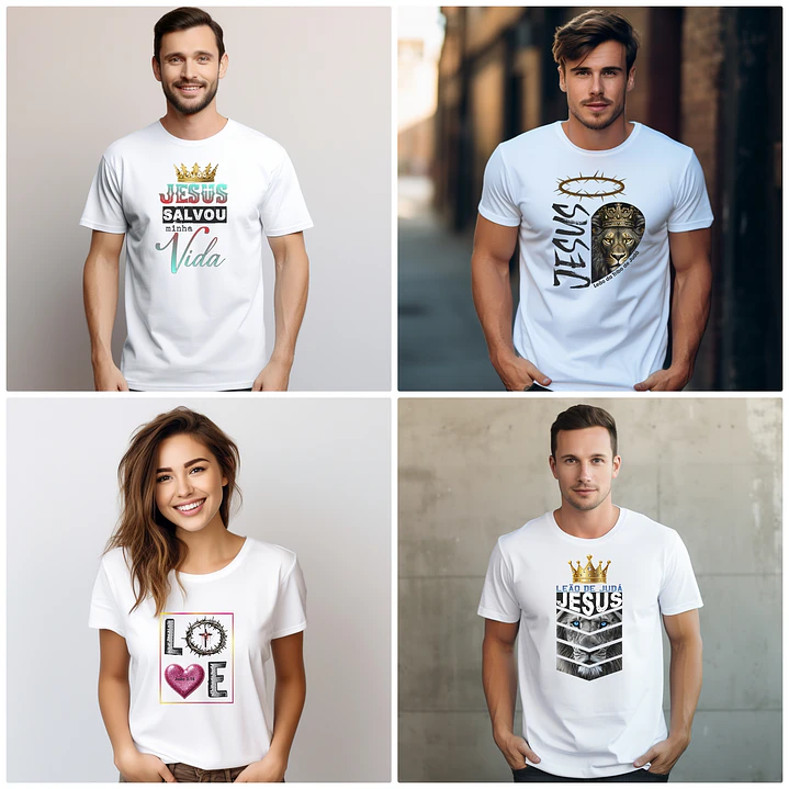 50 Arte para Camisa Frases Cristã Arquivo Editável  12