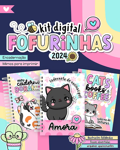 Kit Digital Fofurinhas e Mimos em Png