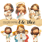 Kit Digital Jesus Deus Cristã em Png - Thumbnail 1