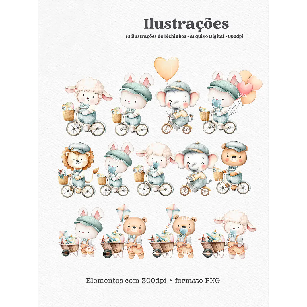 Kit Digital Primaveira Menino SpringTime Its a Boy em Png 2