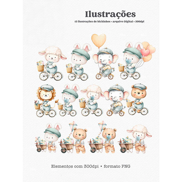 Kit Digital Primaveira Menino SpringTime Its a Boy em Png 2