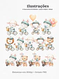 Kit Digital Primaveira Menino SpringTime Its a Boy em Png - Thumbnail 2