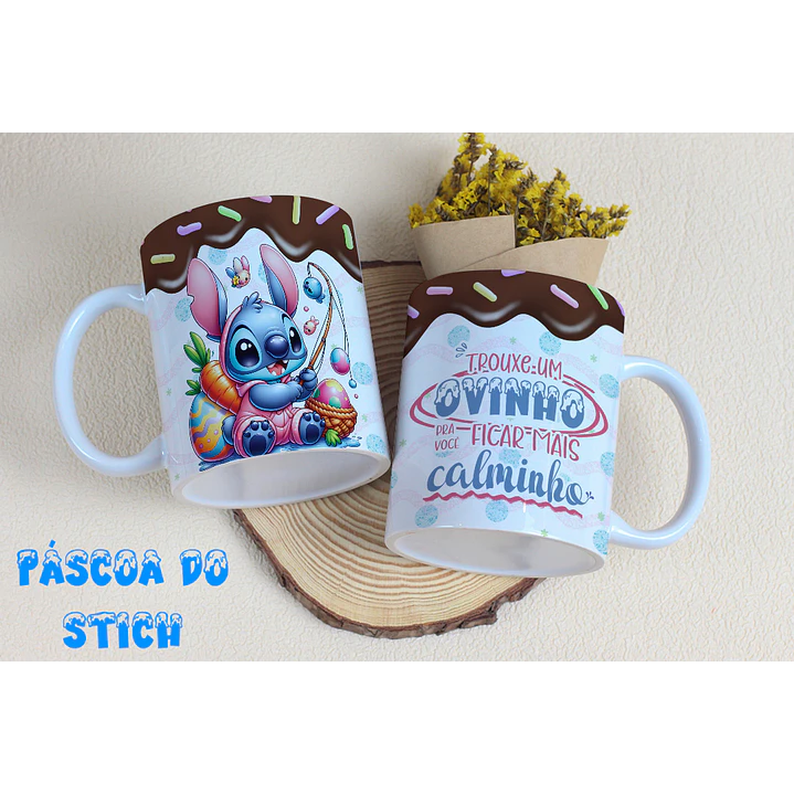 8 Arte para Caneca Stitch Páscoa Arquivo Editável 4