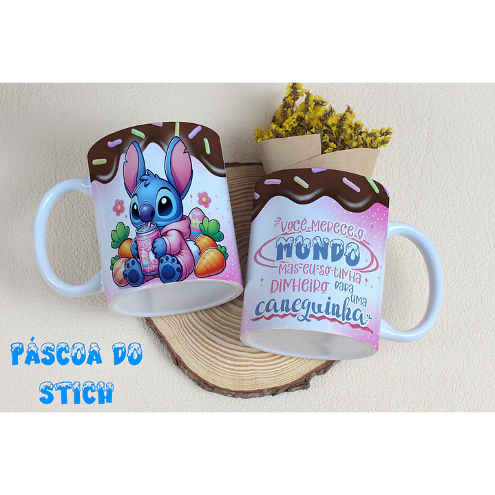 8 Arte para Caneca Stitch Páscoa Arquivo Editável 6