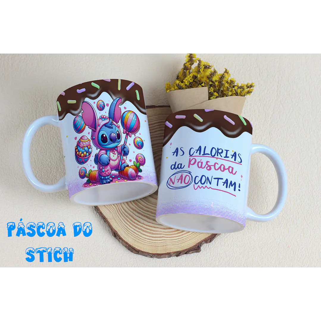 8 Arte para Caneca Stitch Páscoa Arquivo Editável 7