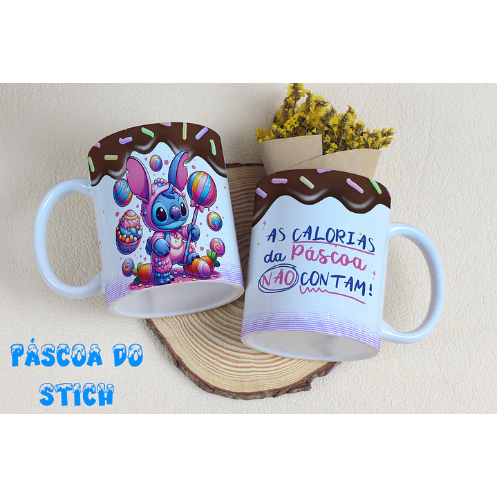 8 Arte para Caneca Stitch Páscoa Arquivo Editável 7