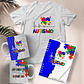 10 Arte para Caneca e Camisa Autismo Arquivo Editável - Thumbnail 1