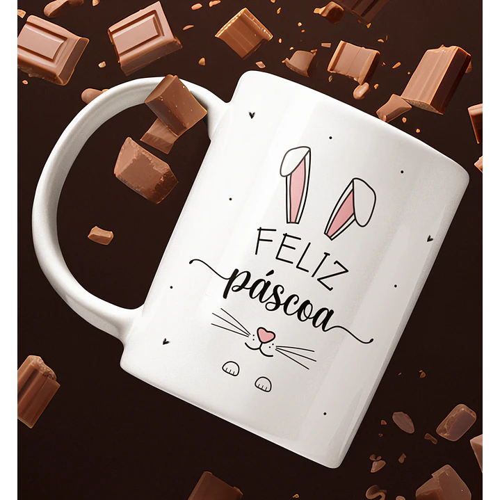 11 Arte para Caneca Páscoa Delicada Arquivo Editável 1