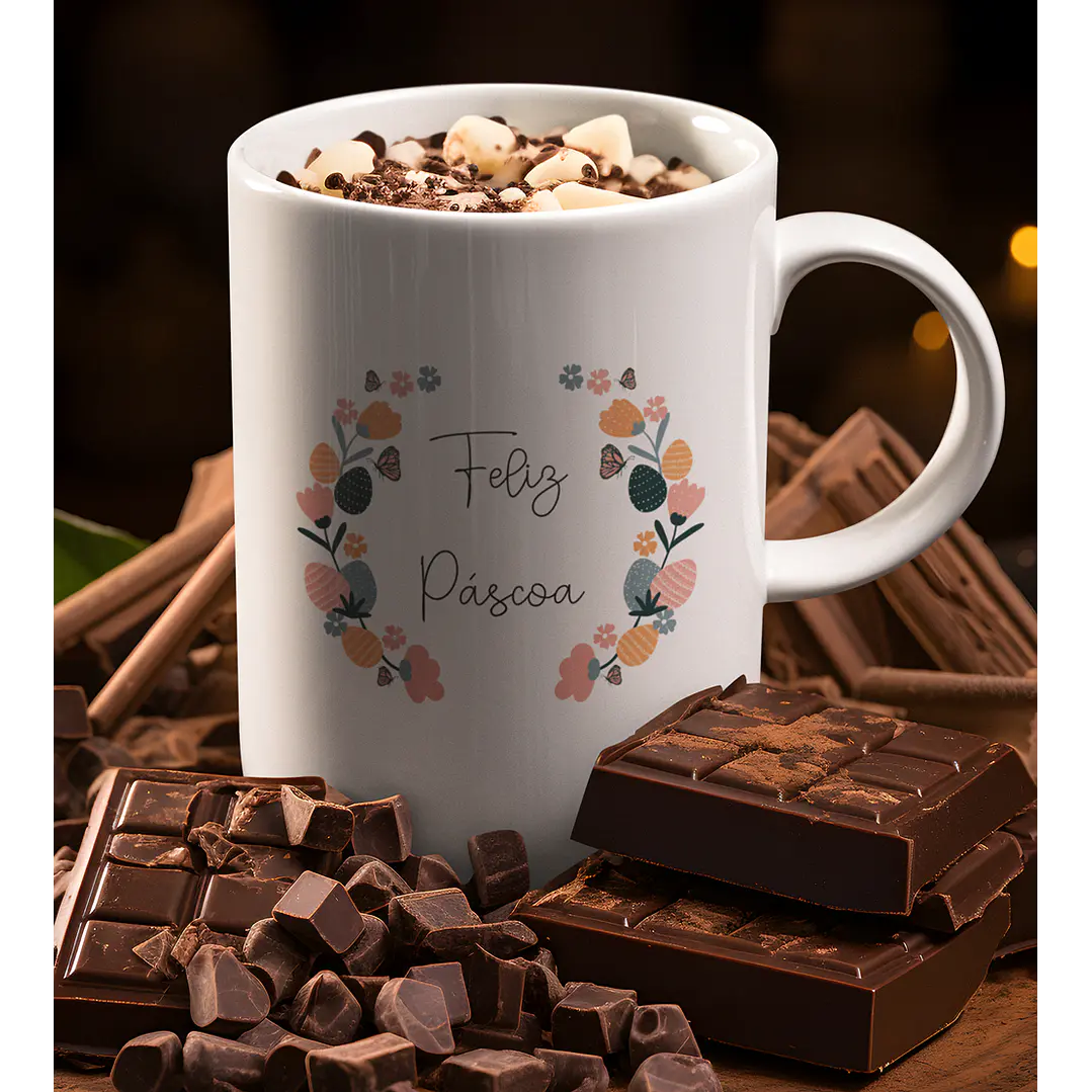11 Arte para Caneca Páscoa Delicada Arquivo Editável 5