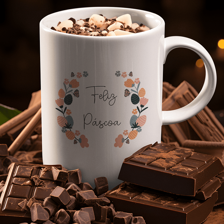 11 Arte para Caneca Páscoa Delicada Arquivo Editável 5