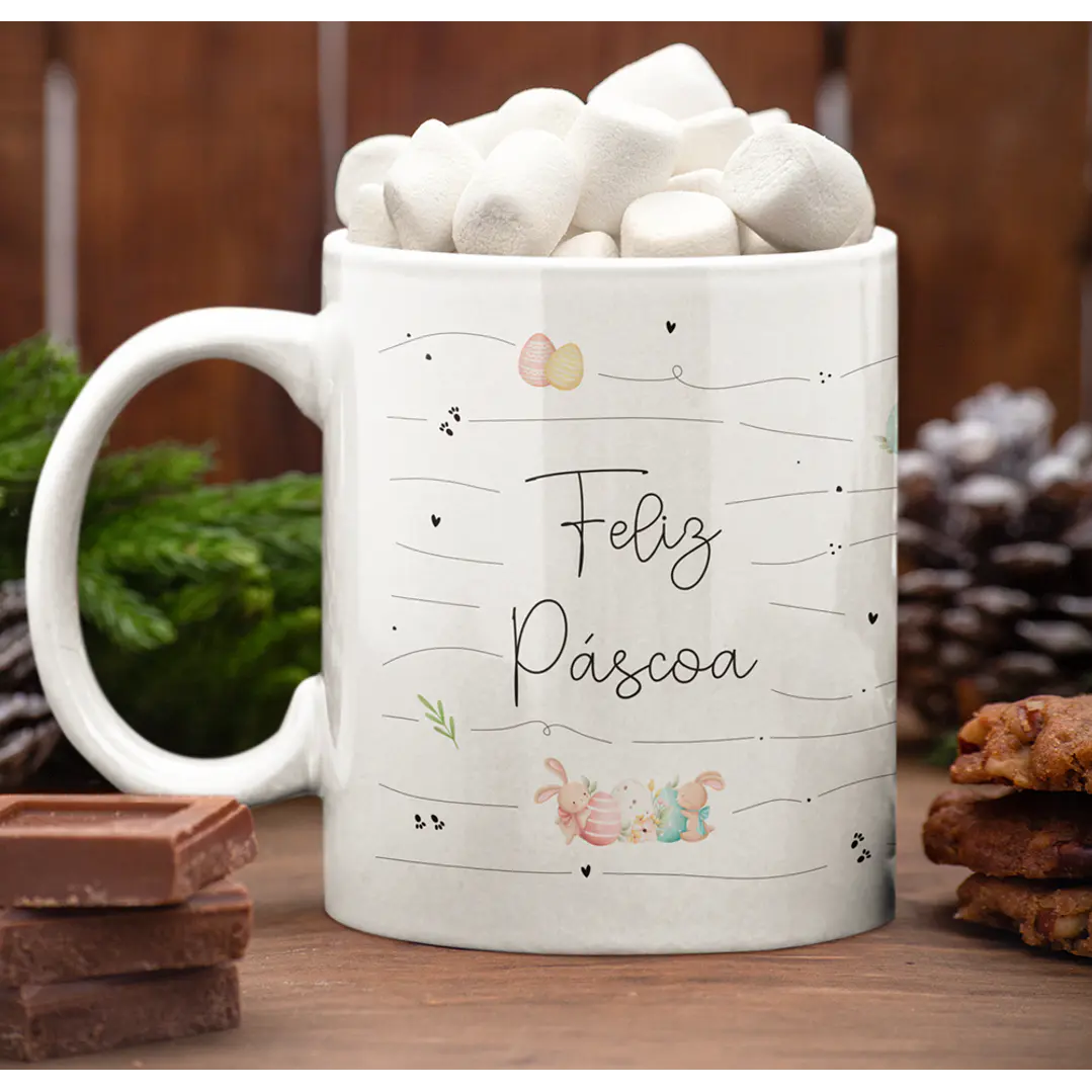 11 Arte para Caneca Páscoa Delicada Arquivo Editável 7