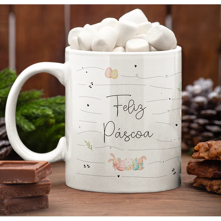 11 Arte para Caneca Páscoa Delicada Arquivo Editável 7