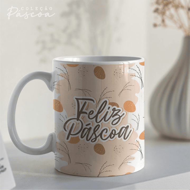 20 Arte para Caneca Páscoa Arquivo Editável 1