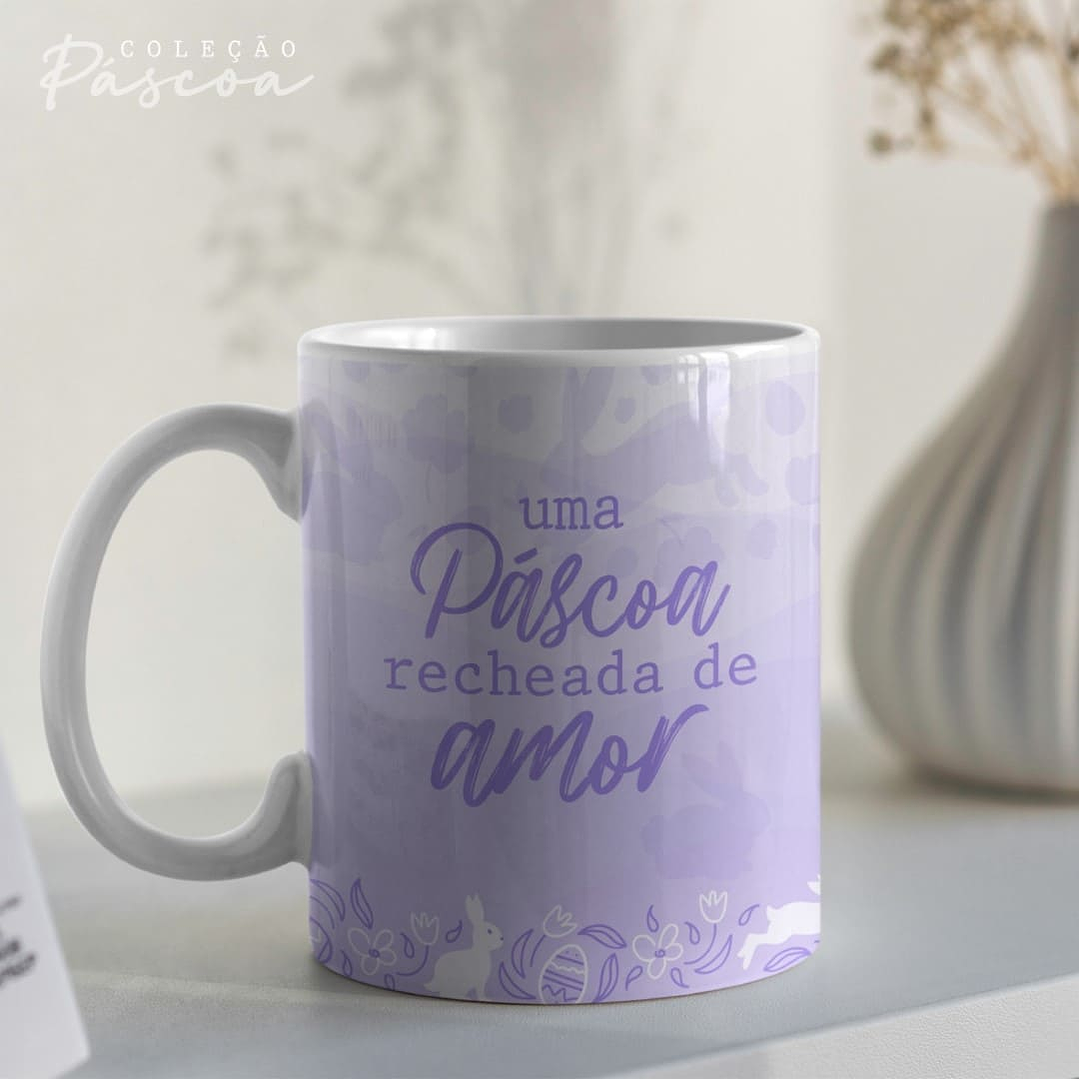 20 Arte para Caneca Páscoa Arquivo Editável 18