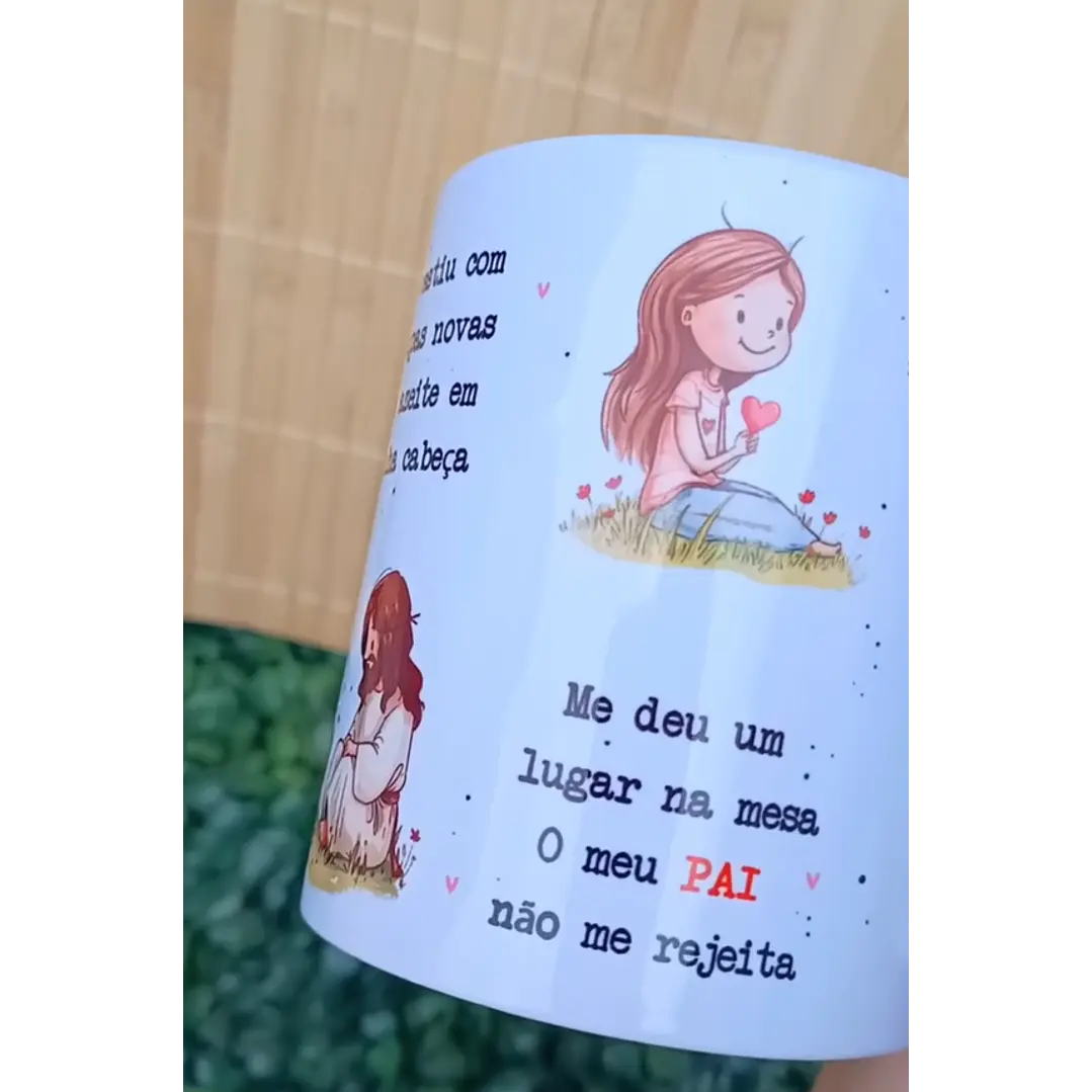 Arte Caneca Me enxergou na Minha Tormenta Me Livrou em meus Problemas - Lindo Momento Arquivo em Jpg 4