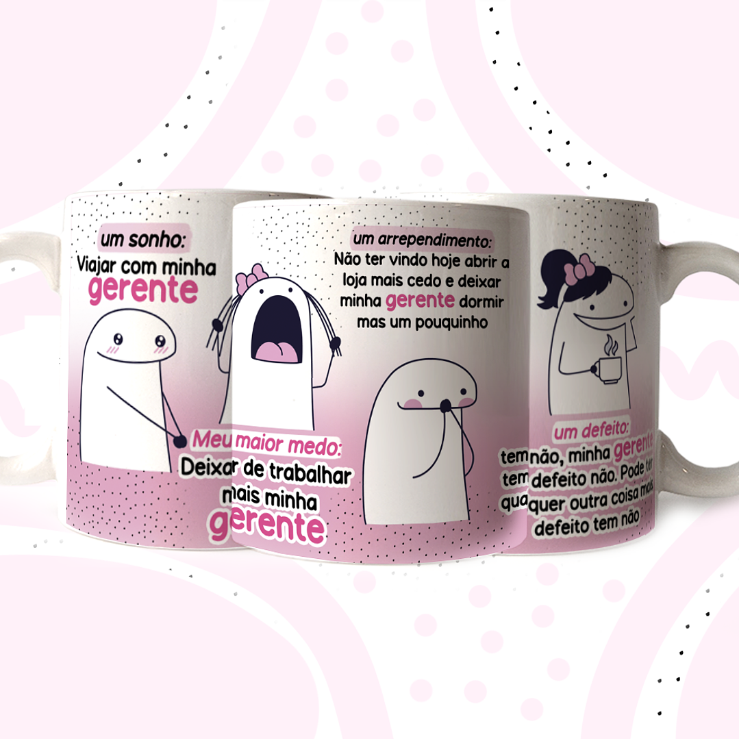 Arte Caneca Flork Minha Gerente Favorita Arquivo em Jpg 1