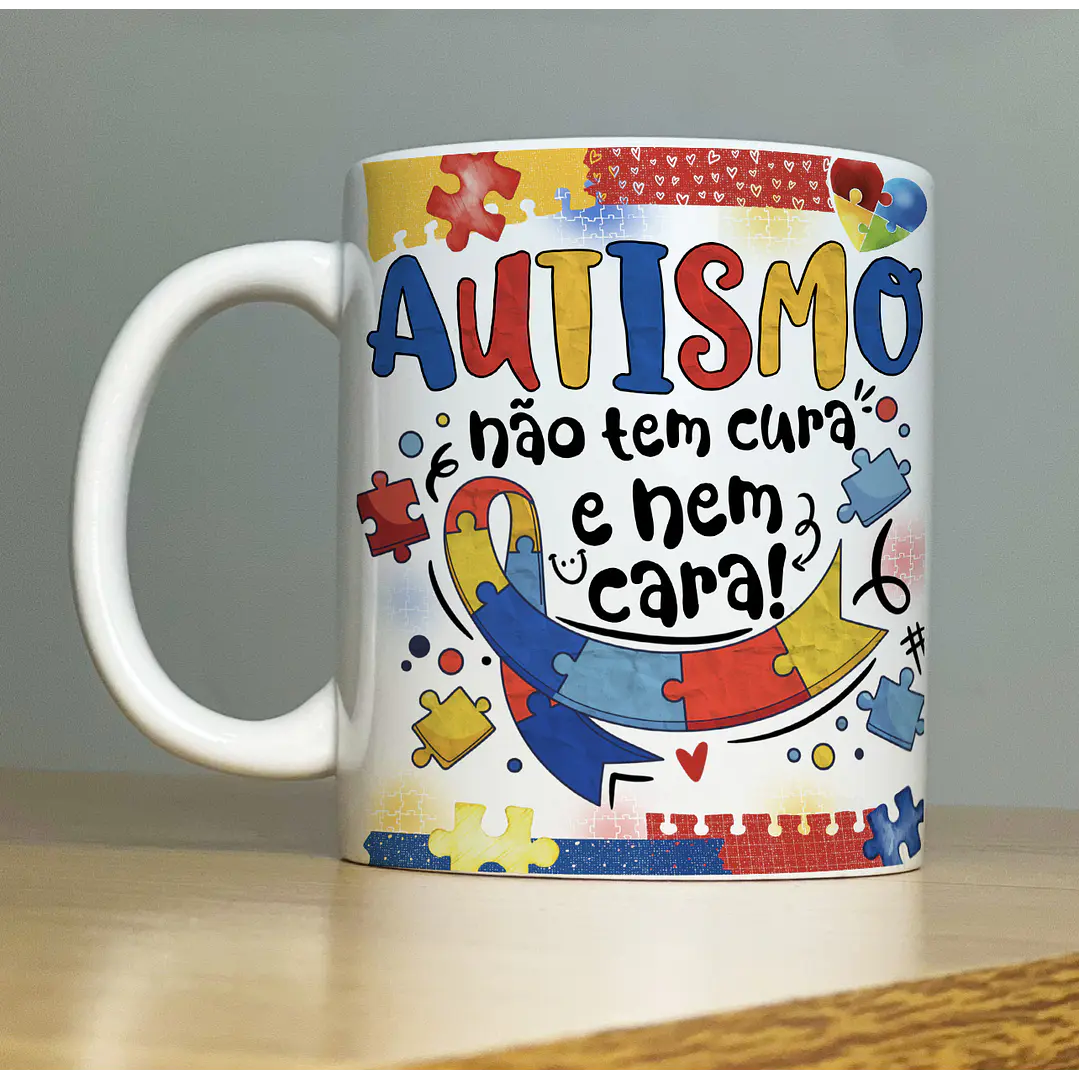 15 Artes para Caneca Autismo Arquivos em Jpg 1