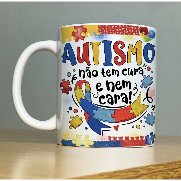 15 Artes para Caneca Autismo Arquivos em Jpg 1