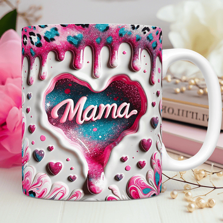 15 Artes para Caneca Dia das Mães Mama 3D Arquivos Png 4