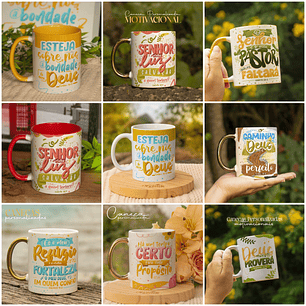17 Artes Caneca Salmos Frases Arquivos em Jpg