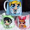 3 Artes Caneca Meninas Super Poderosas Glitter Arquivos em Jpg 