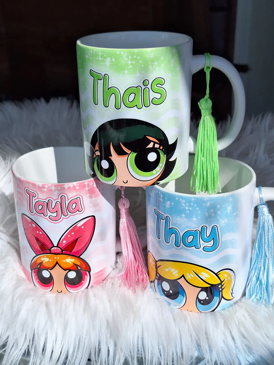 3 Artes Caneca Meninas Super Poderosas Glitter Arquivos em Jpg  2
