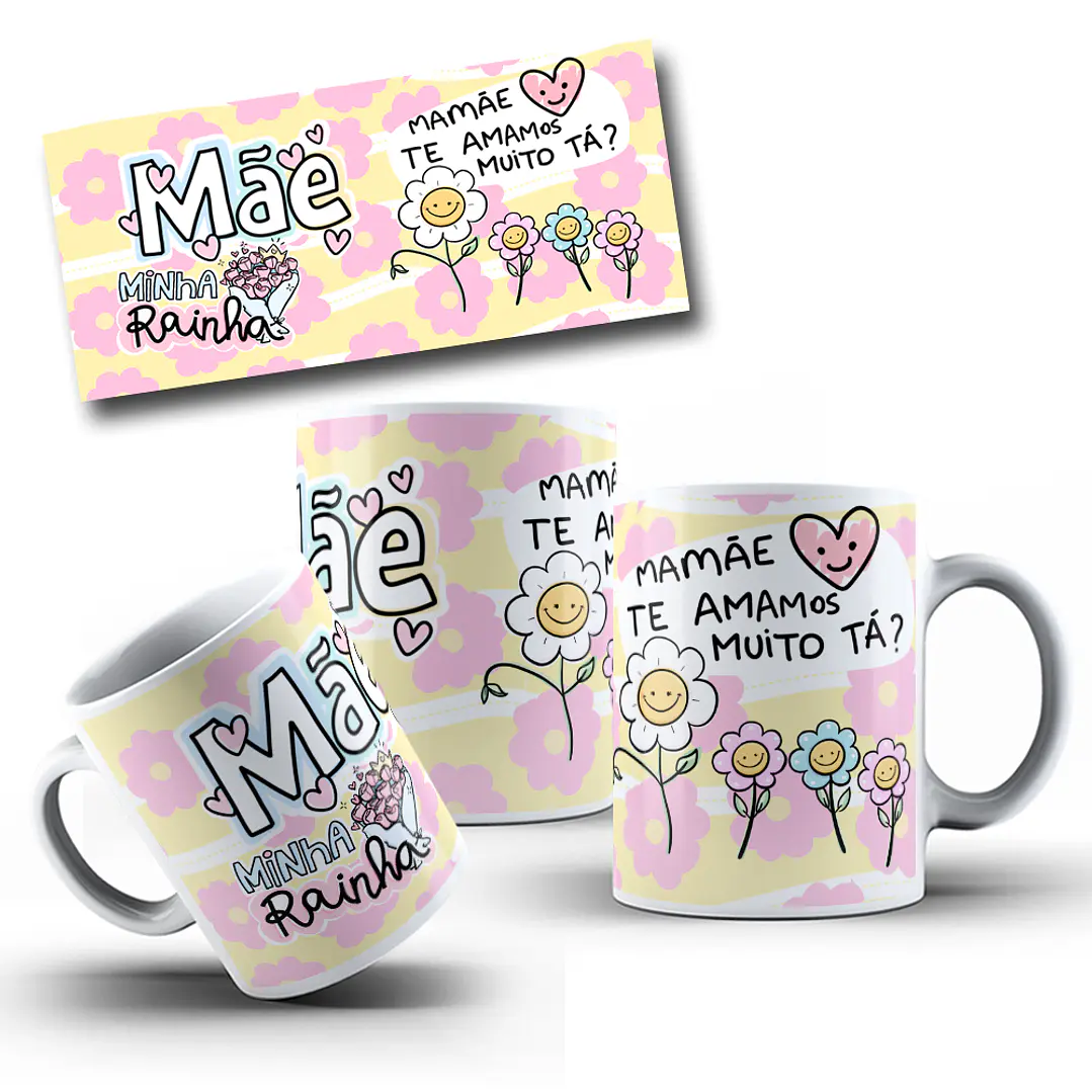 30  Artes para Caneca Dia das Mães Arquivo em Jpg 8