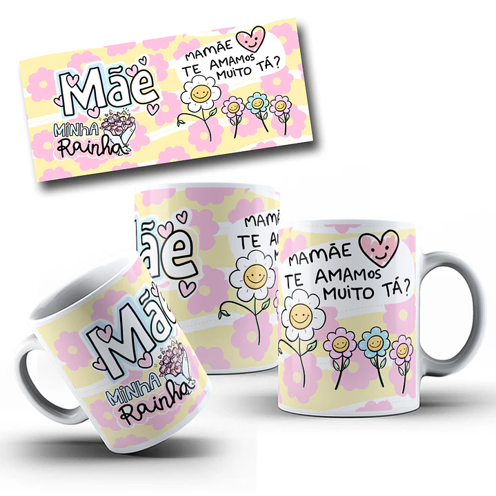 30  Artes para Caneca Dia das Mães Arquivo em Jpg 8