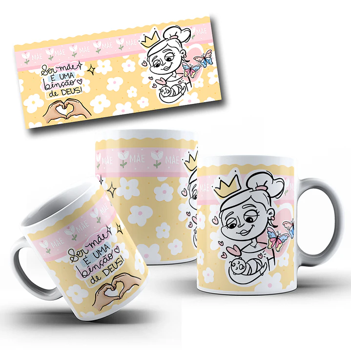 30  Artes para Caneca Dia das Mães Arquivo em Jpg 10