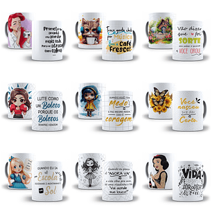 240 Artes para Caneca Frases Motivacionais Personagens e Outros Arquivo em Jpg 