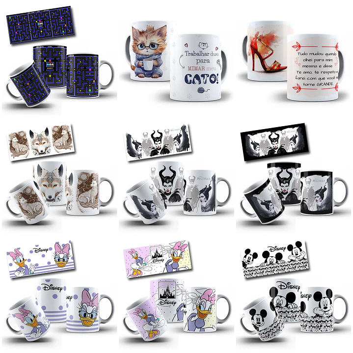240 Artes para Caneca Frases Motivacionais Personagens e Outros Arquivo em Jpg  16