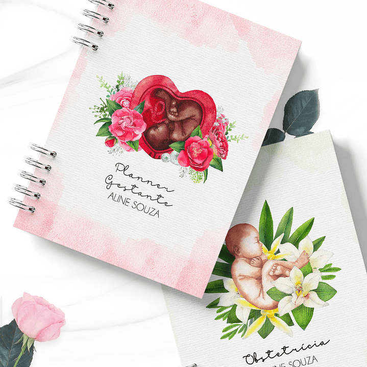 Arquivos Capas para Agenda Gestantes em Png  3