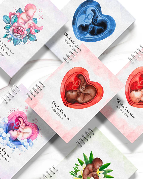 Arquivos Capas para Agenda Gestantes em Png 