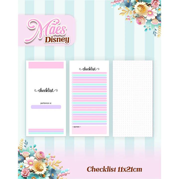 Arquivos para Encadernação Dia das Mães Princesas da Disney em Pdf e Png 12