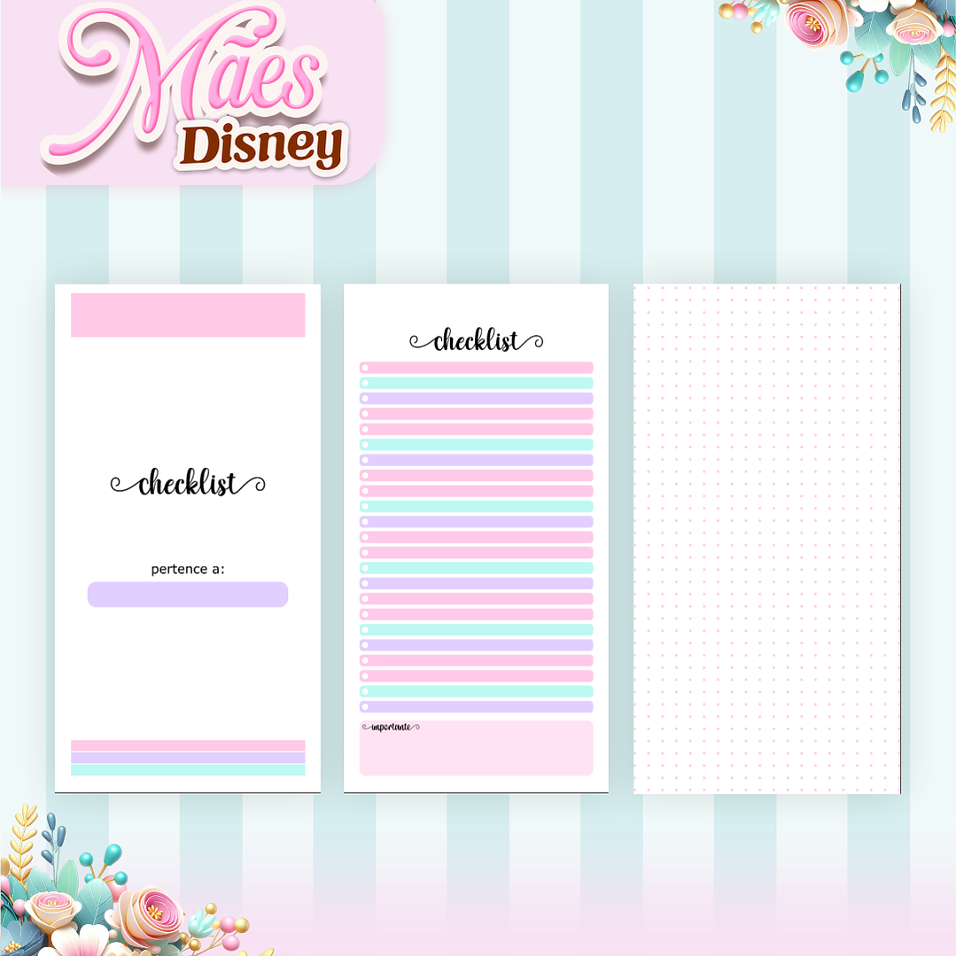 Arquivos para Encadernação Dia das Mães Princesas da Disney em Pdf e Png 12