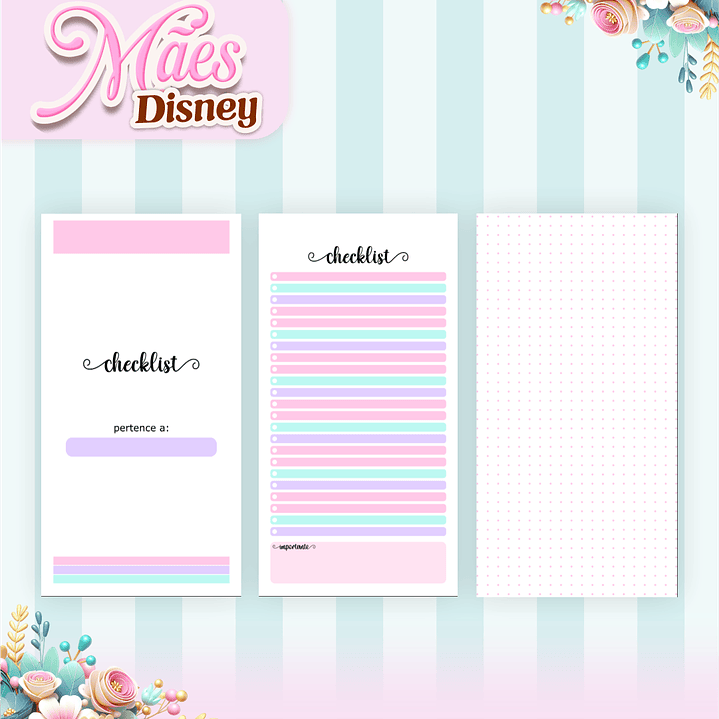 Arquivos para Encadernação Dia das Mães Princesas da Disney em Pdf e Png 12