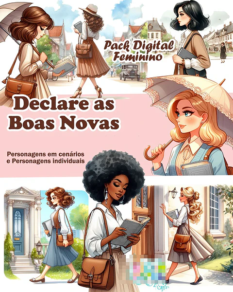 Kit Digital Declarar Boas Novas Arquivos em Png 