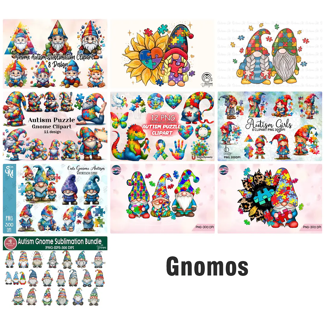 Mega Kit Digital Autismo Arquivos em Png  5
