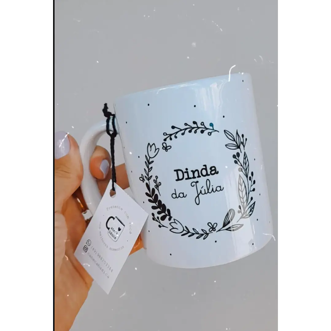 2 Arte Caneca Dindo e Dinda Minimalista Arquivo em Png 2