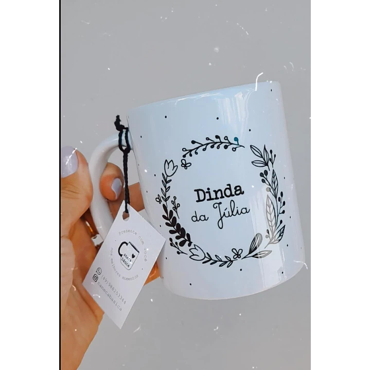 2 Arte Caneca Dindo e Dinda Minimalista Arquivo em Png 2
