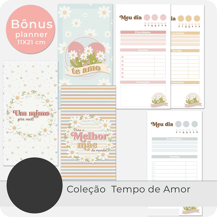 Kit Digital Dia das Mães Tempo de Amor em Png 2