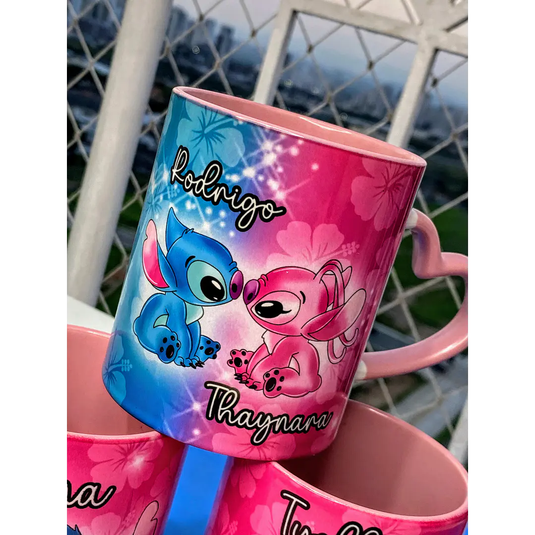 6 Artes para Caneca Stitch Glitter Arquivo em Jpg 2