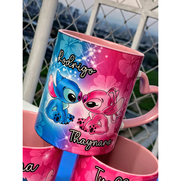 6 Artes para Caneca Stitch Glitter Arquivo em Jpg 2