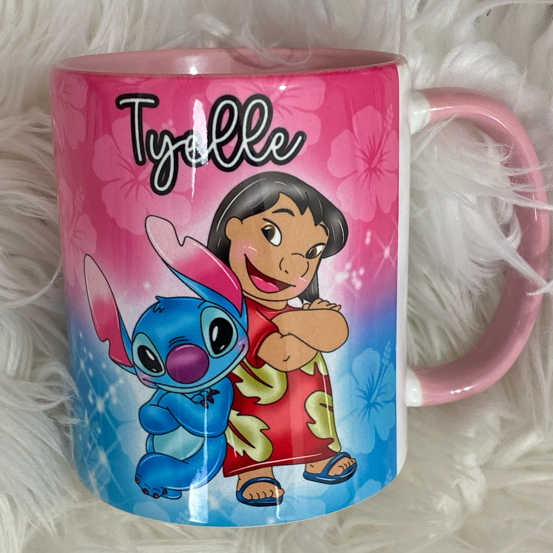 6 Artes para Caneca Stitch Glitter Arquivo em Jpg 4