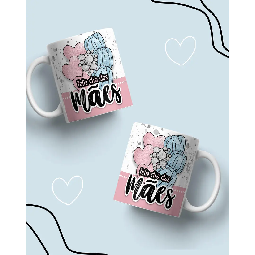 10 Artes para Caneca Dia das Mães Arquivo em Jpg 1